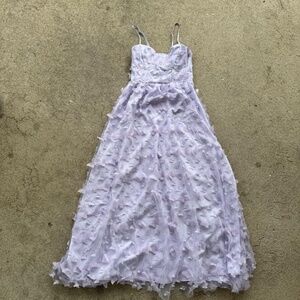 280. Zuri 3D purple butterfly dress